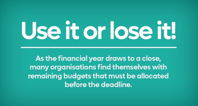 year end spend your budget