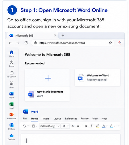 open Microsoft Word