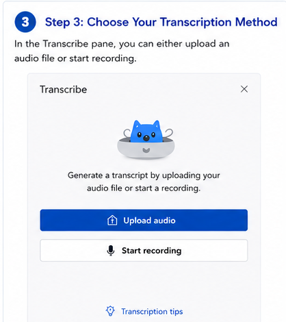 choose transcription method